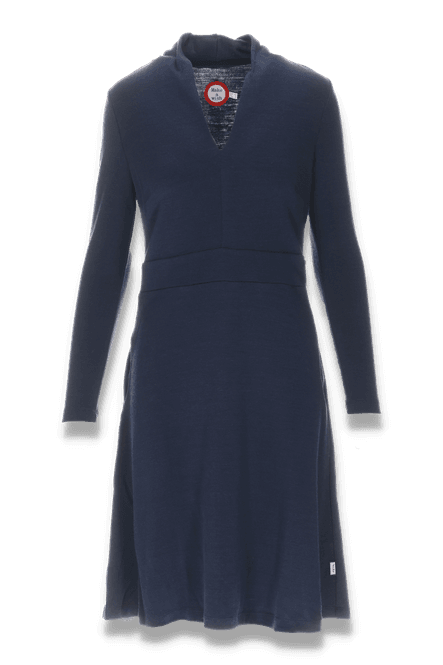 Hovedbilde Kathrine blå merinoull kjole