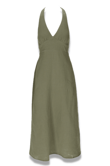 Hovedbilde Babette khaki halterneck ...