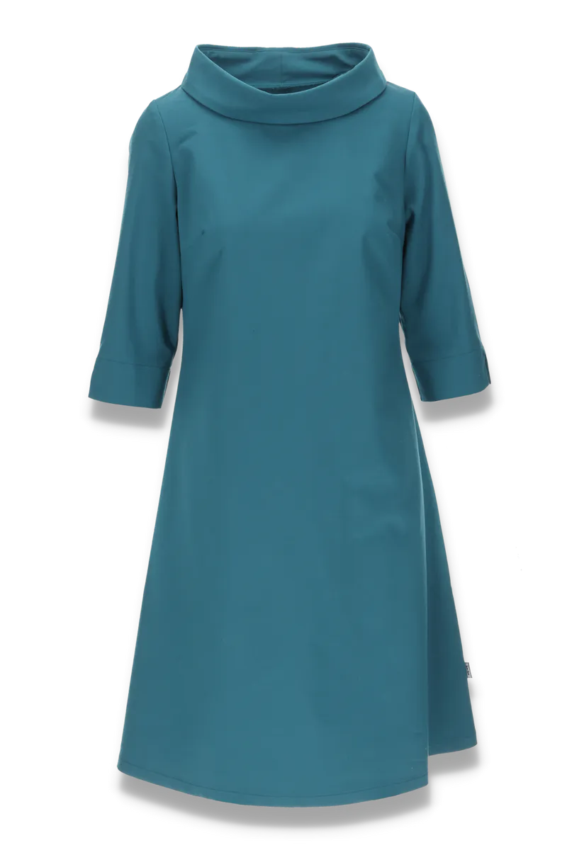 Pippa elegant petrolfarget kjole