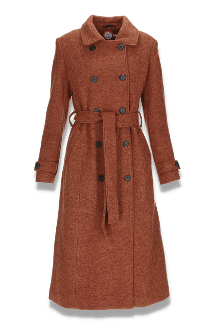 Hovedbilde Carola ullkåpe i rustbrun