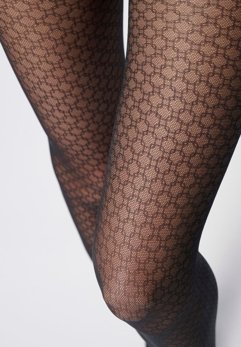 Chain black eco tights Oroblu