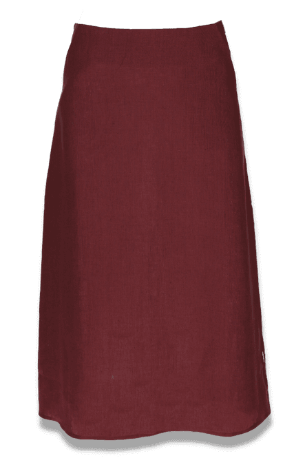 Hovedbilde Agata skjørt i plum lin