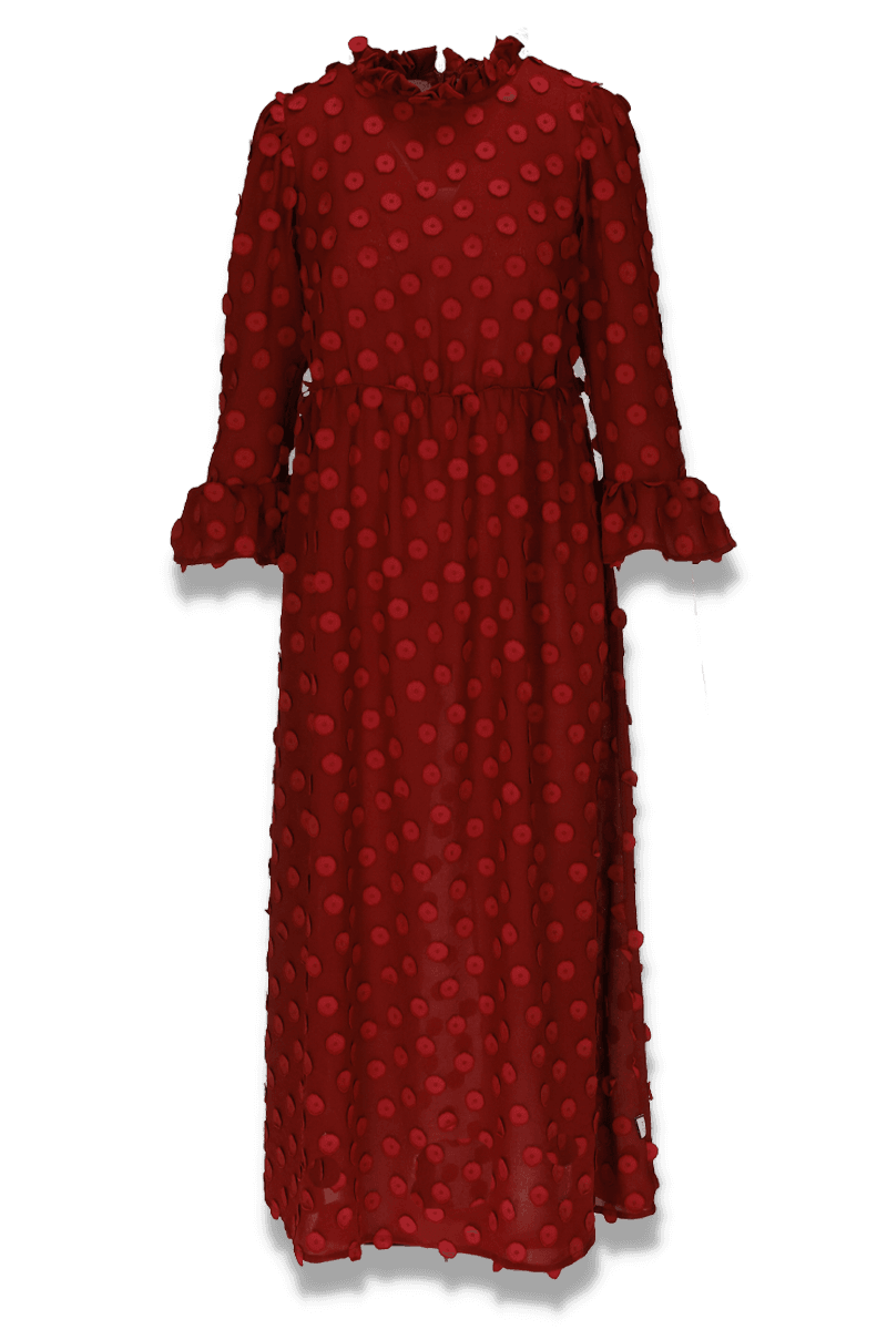 Sina elegant burgunder selskapskjole