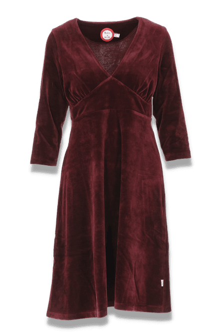 Hovedbilde Hildur burgunder velurkjole