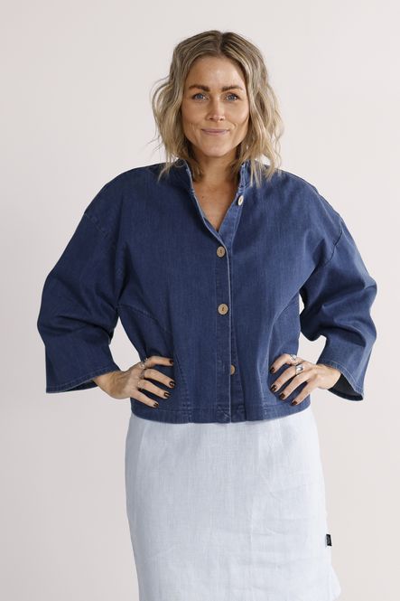 Hovedbilde Cora jeansblå denimjakke