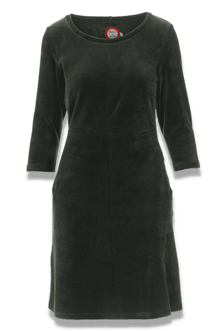 Hovedbilde Birgitt kombogrønn kort kjole