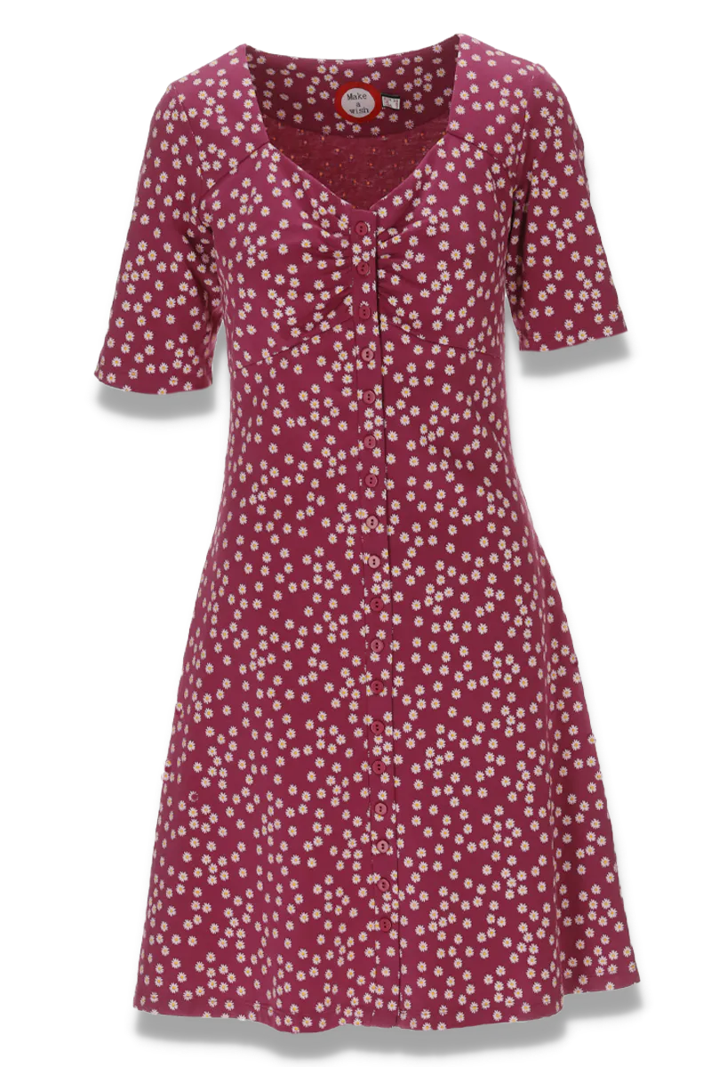 Luella rosa blomstret kjole