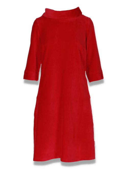 Hovedbilde Sanna rød kjole i velur