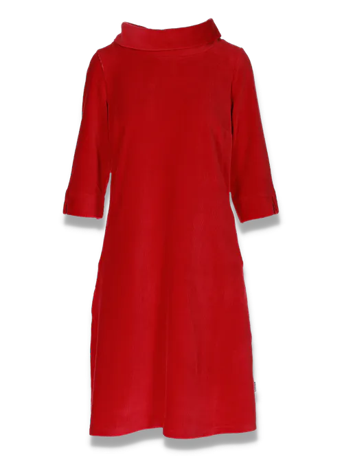 Hovedbilde Sanna rød kjole i velur