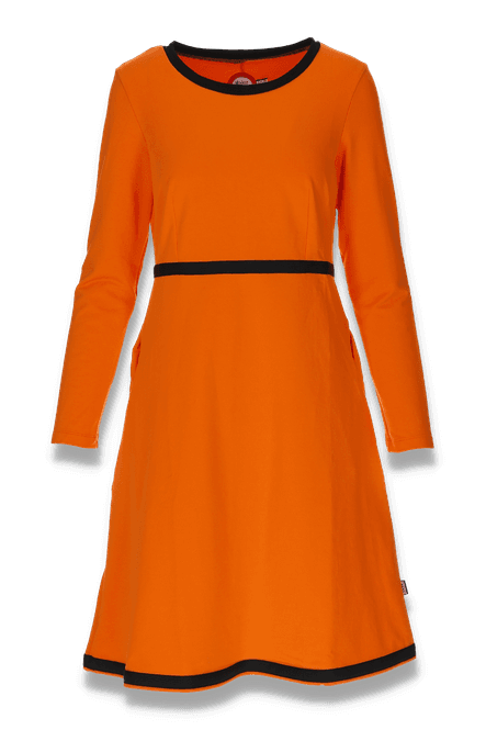 Hovedbilde Klara oransje bomullskjole 