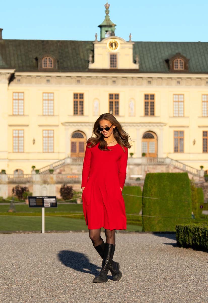 Siren rød basiskjole