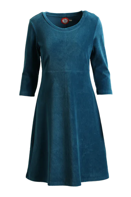 Hovedbilde Elli petrol blå kjole i ...